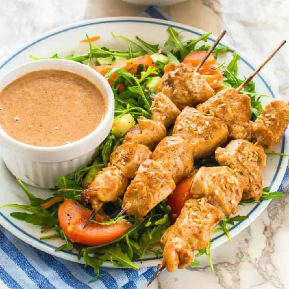 Almond Butter Chicken Satay