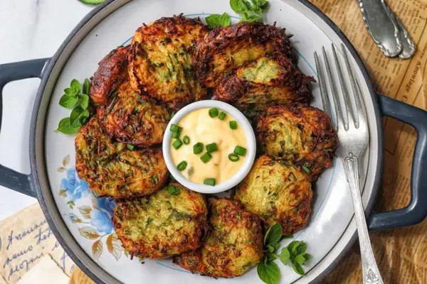 Crispy, Cheesy Potato Fritters