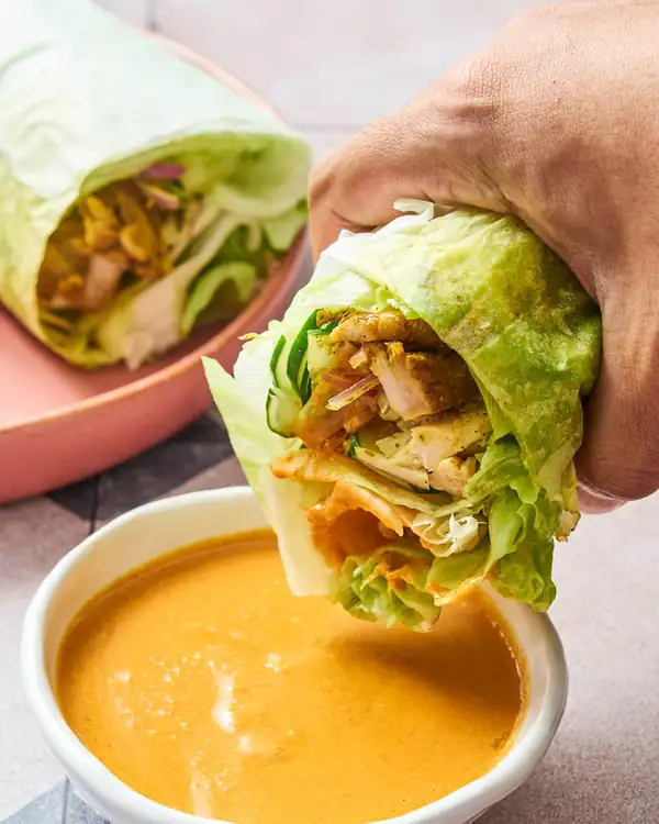 Giant Chicken Satay Wrap Recipe