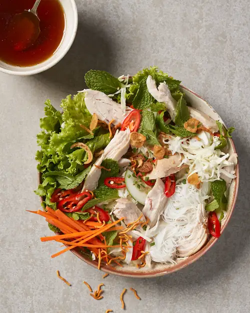 Vietnamese Chicken Salad with Noodles