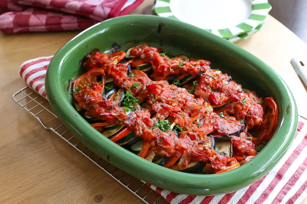 Oven-baked ratatouille