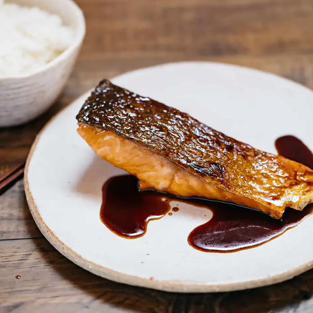 Teriyaki Glazed Salmon 照り焼きサーモン