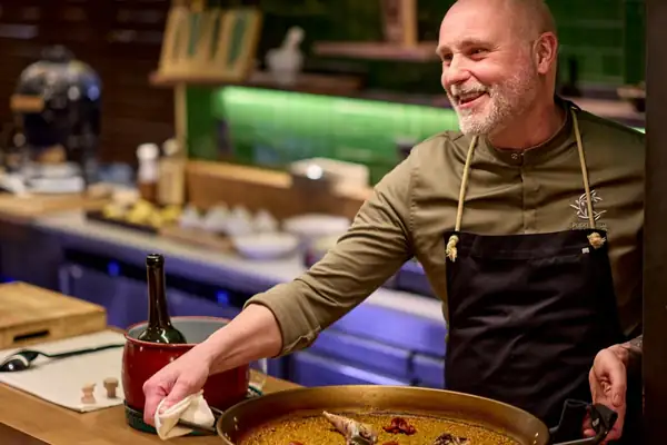 Barbecho, rice dishes by Rodrigo de la Calle for lunchtime at El Invernadero