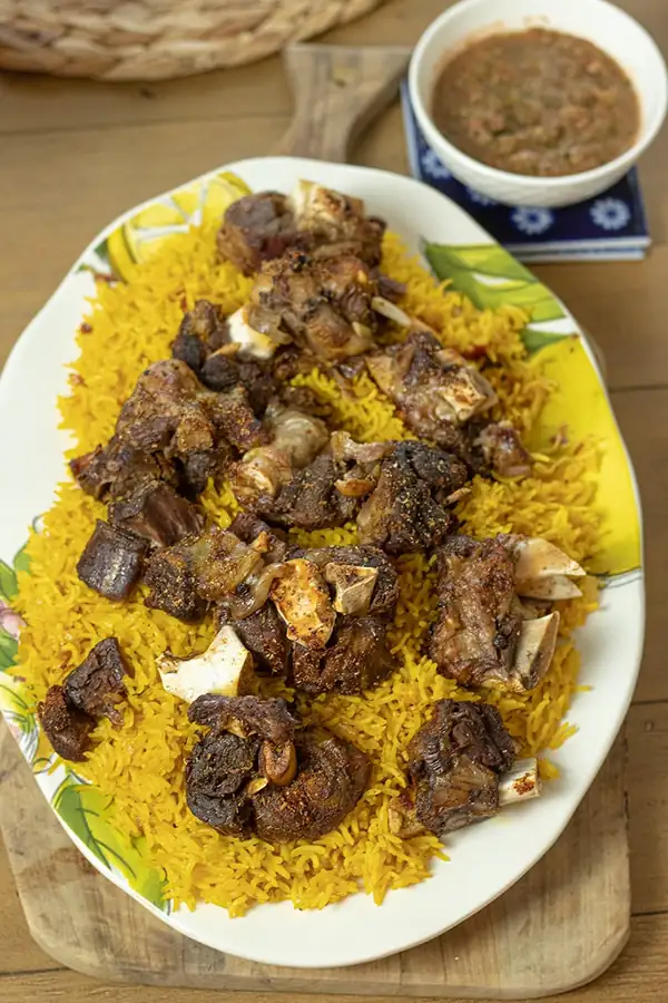 Lamb Mandi with Shanks (Yemeni recipe)
