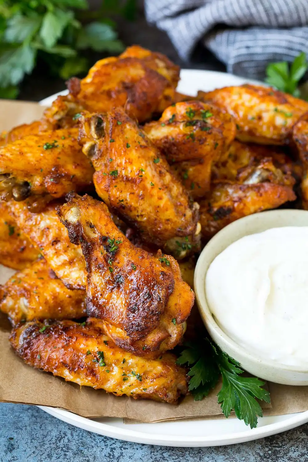 Baked chicken wings