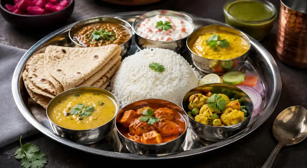 Thali indio: qué se sirve en una bandeja, en qué se diferencian las variaciones regionales y cómo comerlo