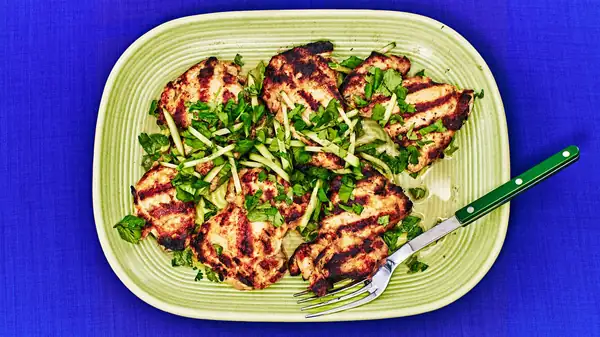 Grilled Lemongrass Chicken Thighs