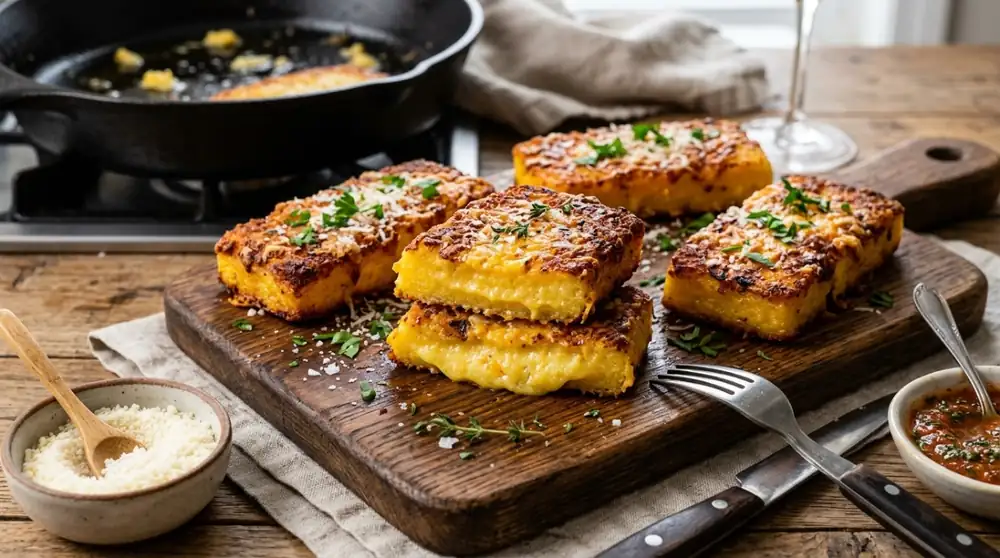 With 1 cup of polenta and a little cheese: an easy recipe for preparing a crispy dinner without making pasta