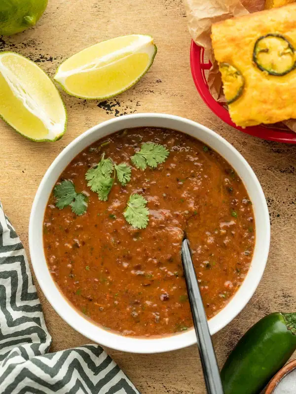 Black Bean and Roasted Salsa Soup