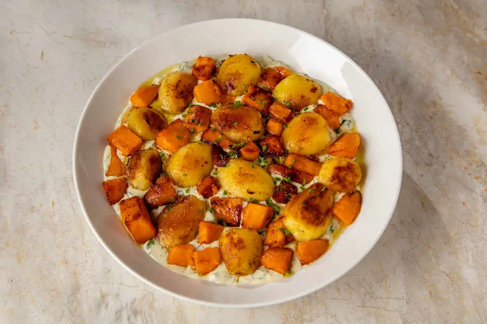 Ensalada de patatas crujiente