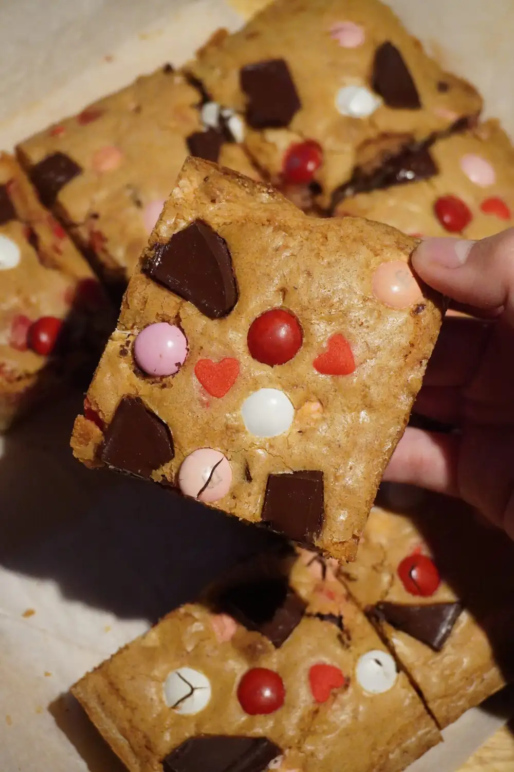 Valentine's Cookie Bars