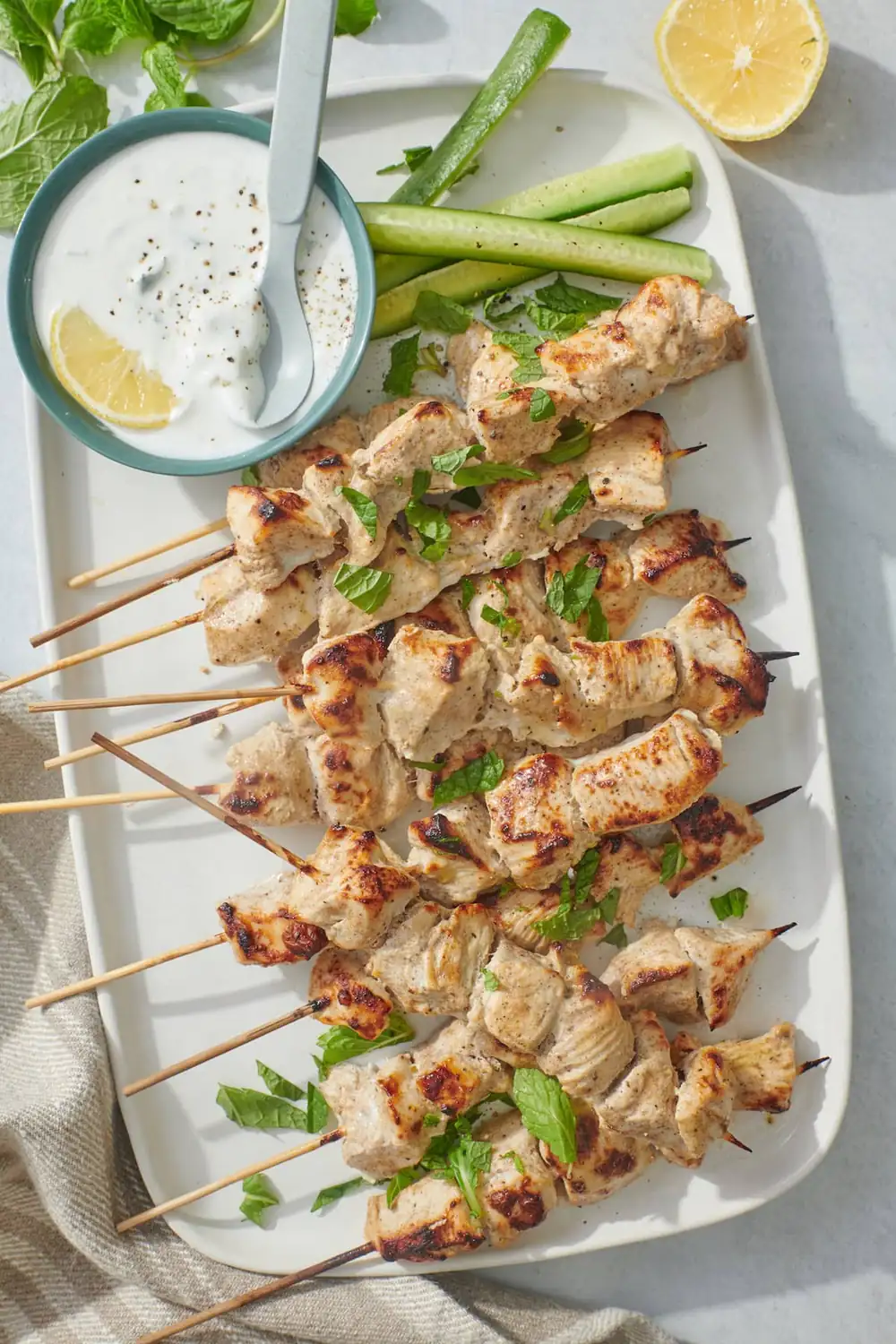 Chicken Tikka with Cucumber Mint Raita