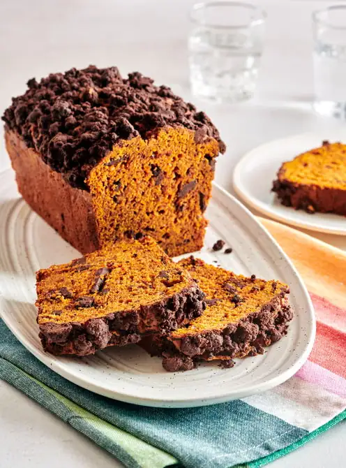 Pan de calabaza con chocolate