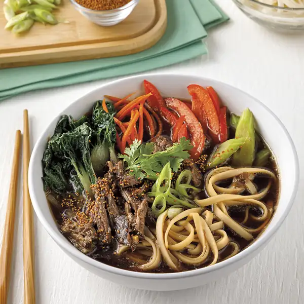 Asian-style braised beef soup