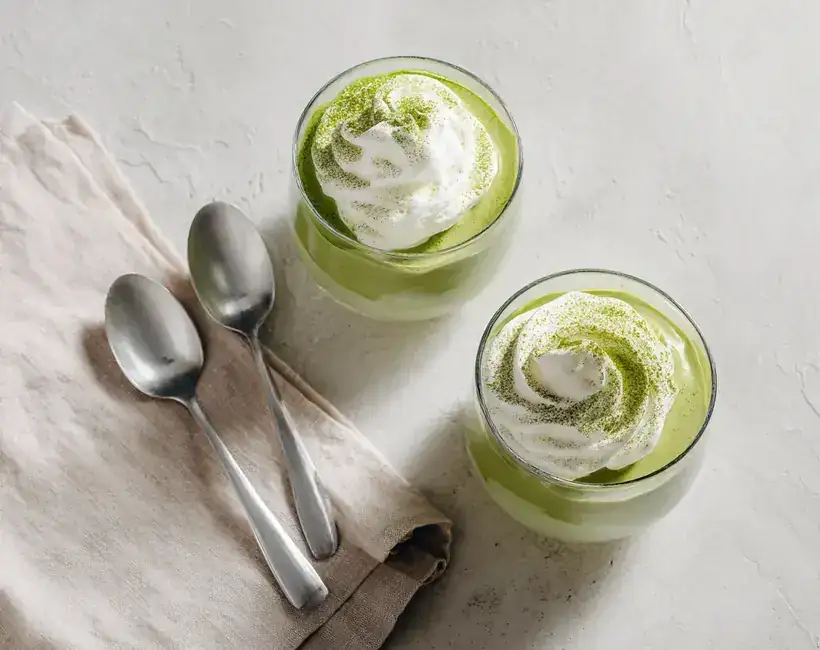 Matcha chocolate mousse