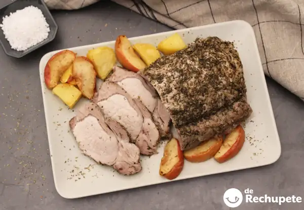 Salt-crusted pork loin. A juicy and easy recipe