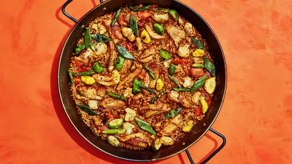 Paella de Pollo con Verduras