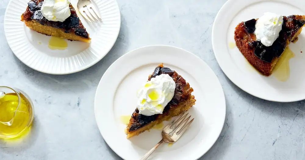Coffee-Caramel Eggplant Upside-Down Cake