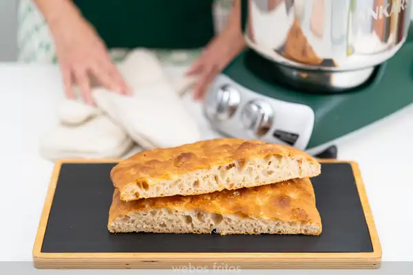 Focaccia in the Ankarsrum mixer