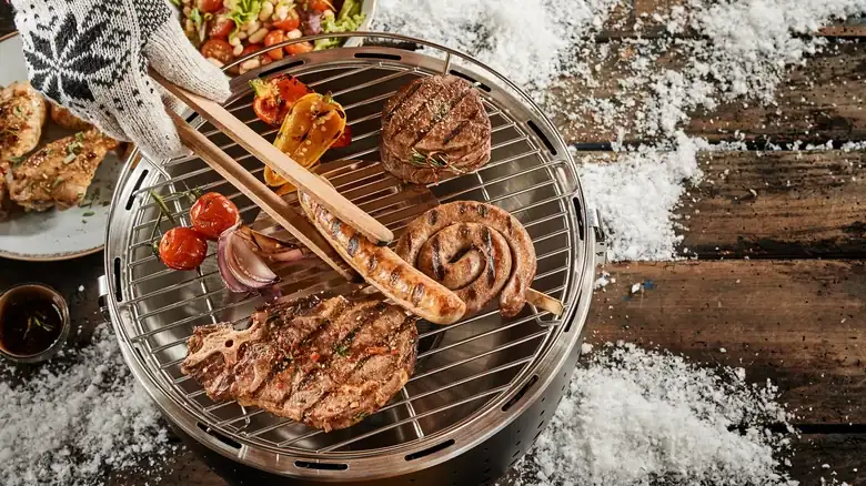 You Don't Have To Give Up Grilling Just Because It Snows