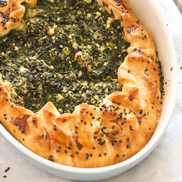 Easy Puff Pastry Spanakopita
