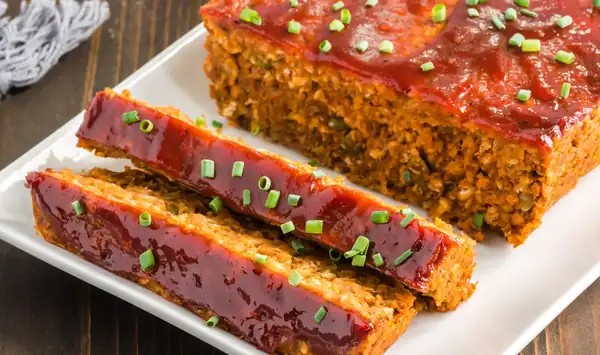Savory Lentil and Sweet Potato Meatloaf
