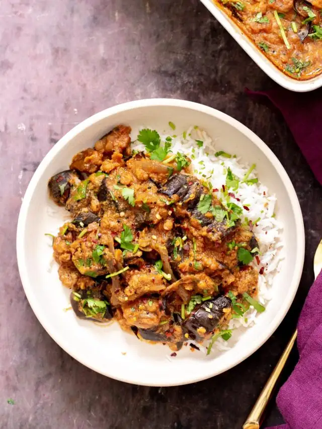 South Indian Eggplant Curry Recipe