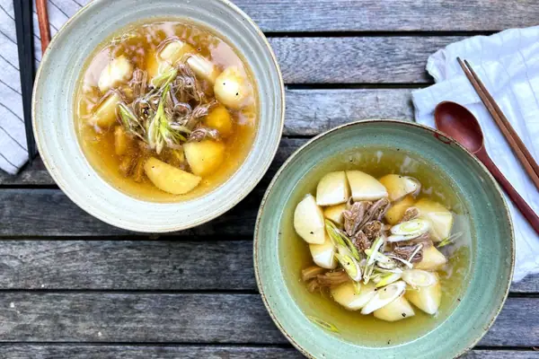 Receta de Toranguk (sopa de taro coreana)