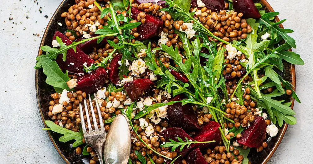 Lentil salad simple
