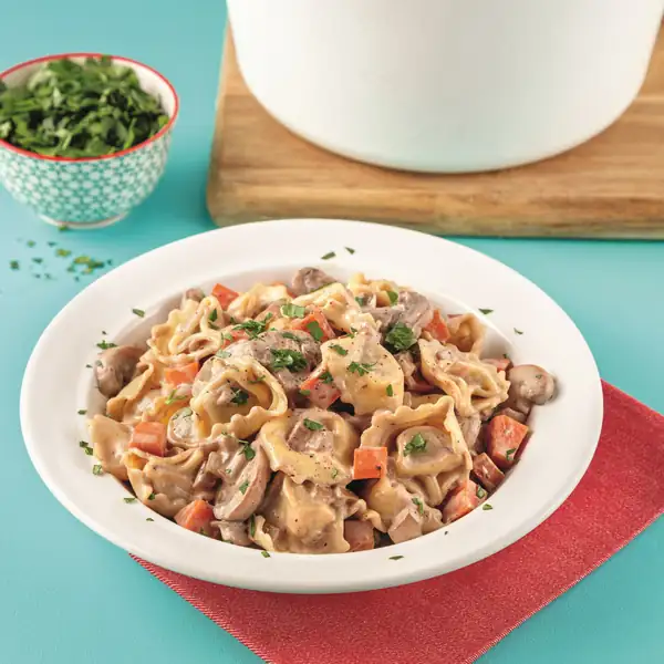 Beef Bourguignon-style Tortellini