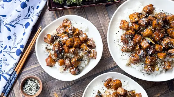 Crispy And Sticky Baked Sesame Tofu Recipe