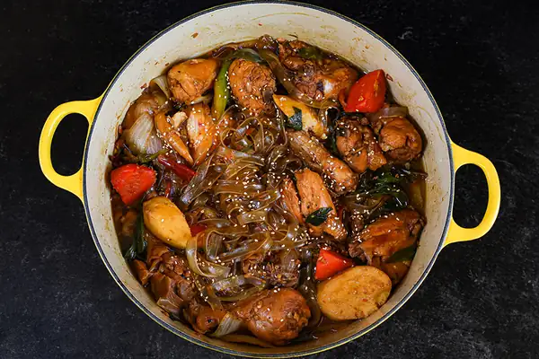 Jjimdak Korean Braised Chicken Recipe & Video