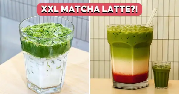 Consigue un Matcha Latte XXL de 5 litros que es más grande que tu cara en Bugis