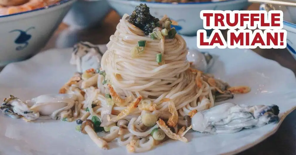 Reseña de Mister Wu: Ostras La Mian con caviar de trufa y caldo de mariscos con whisky Hibiki