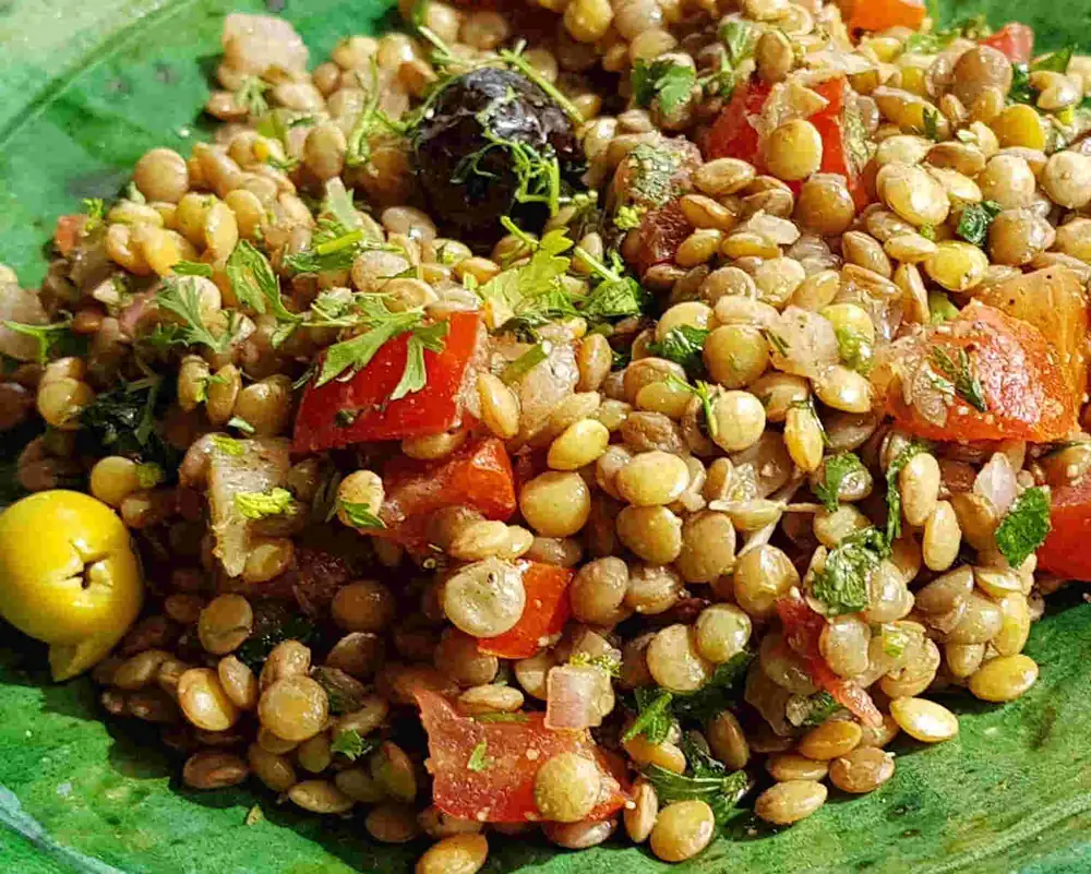 Esta ensalada de lentejas marroquí es una auténtica delicia
