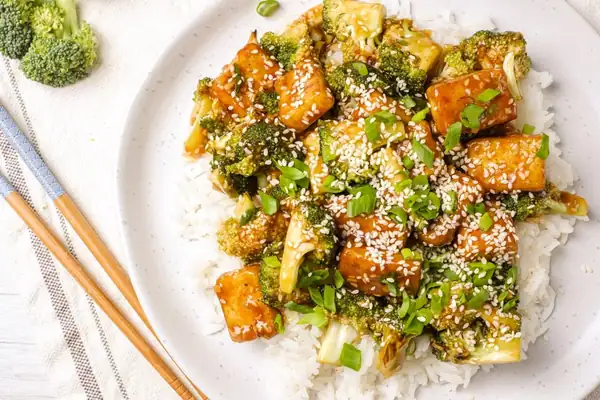 Tofu Broccoli stir fry