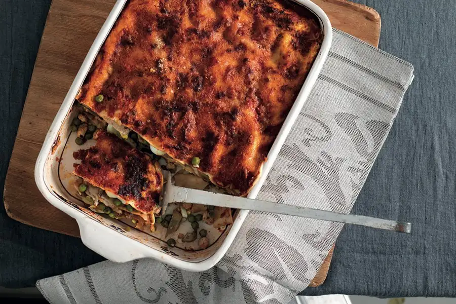 Sagne chine (pasta de Pascua al horno, rica en sabor)
