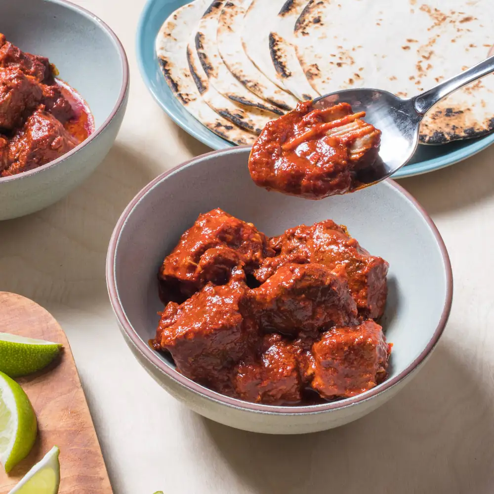 Braised New Mexico–Style Pork in Red Chile Sauce (Carne Adovada)