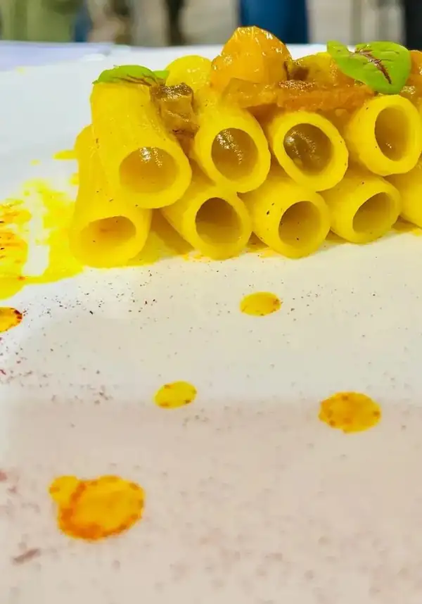 Rigatoni with saffron