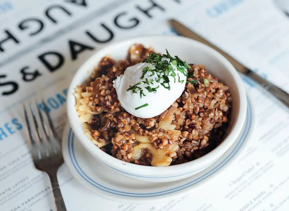 Annabelle Schachmes' recipe for kasha varnishkes