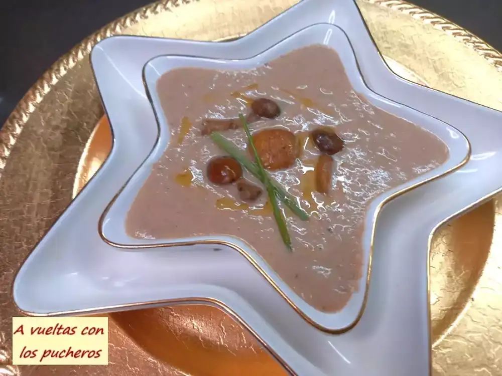 Chestnut and mushroom cream