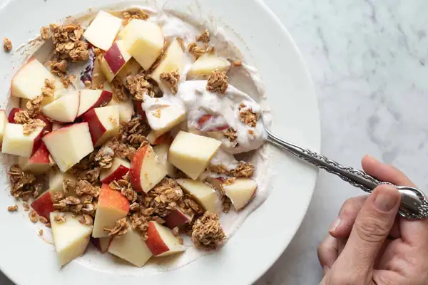 Apple Cinnamon Greek Yogurt Granola