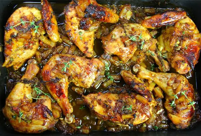 Oven-Baked Pineapple Jerk Chicken