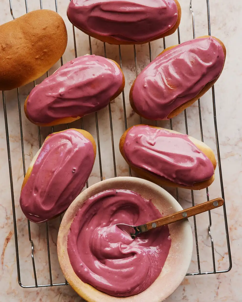 Helen Goh’s recipe for blackcurrant and vanilla finger buns