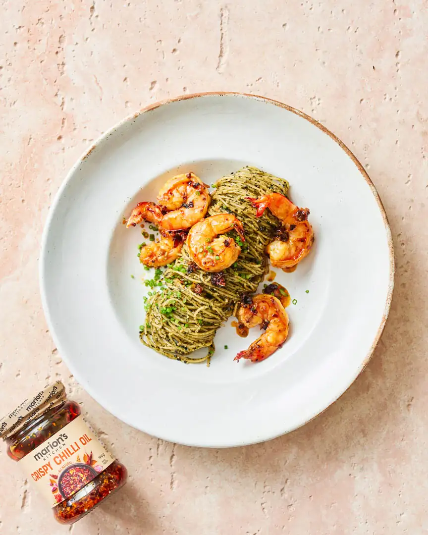 Nori Sesame Prawn Pasta