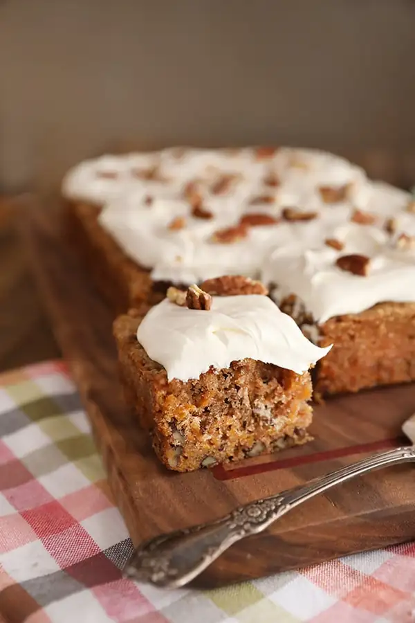 Sweet Potato Cake with Marshmallow Buttercream