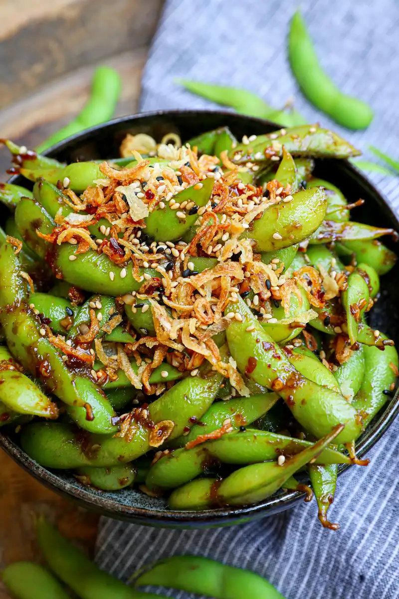 Spicy Garlic Edamame Recipe