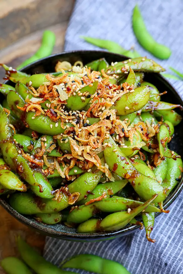 Spicy Garlic Edamame Recipe