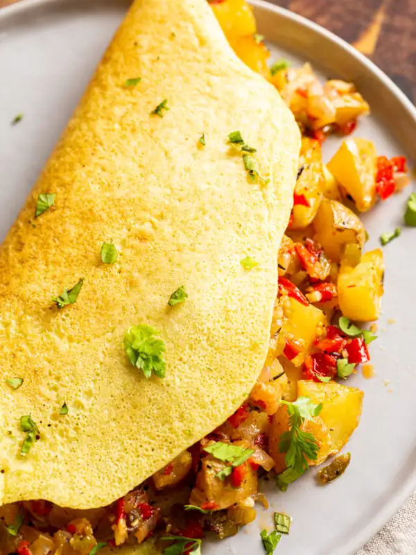 Vegan Omelet with Mung Bean