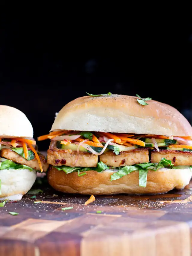Miso Chili Garlic Tofu Sandwich